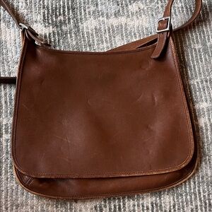 Coach Brown Leather Messenger Bag